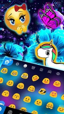 Neon Butterfly 2 Theme android App screenshot 2