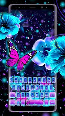 Neon Butterfly 2 Theme android App screenshot 4